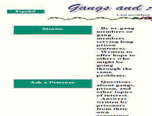 Tablet Screenshot of gangsandkids.com